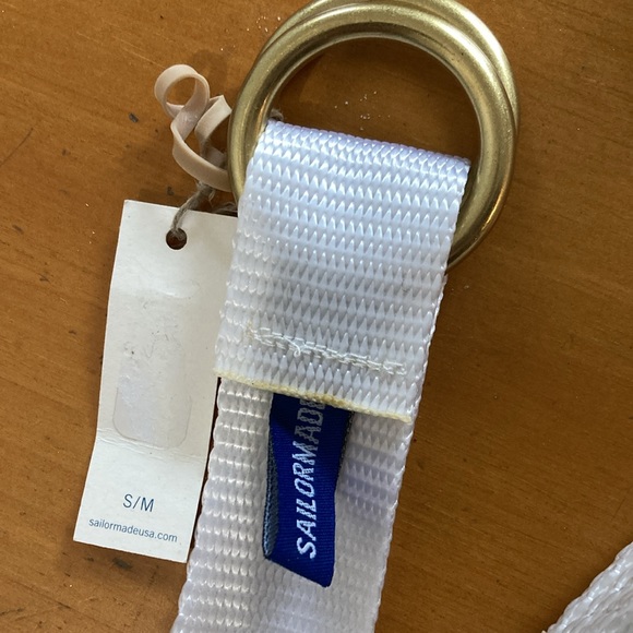 NWT Sailormade USA Nautical Webbing Belt white - S/M - Picture 3 of 3